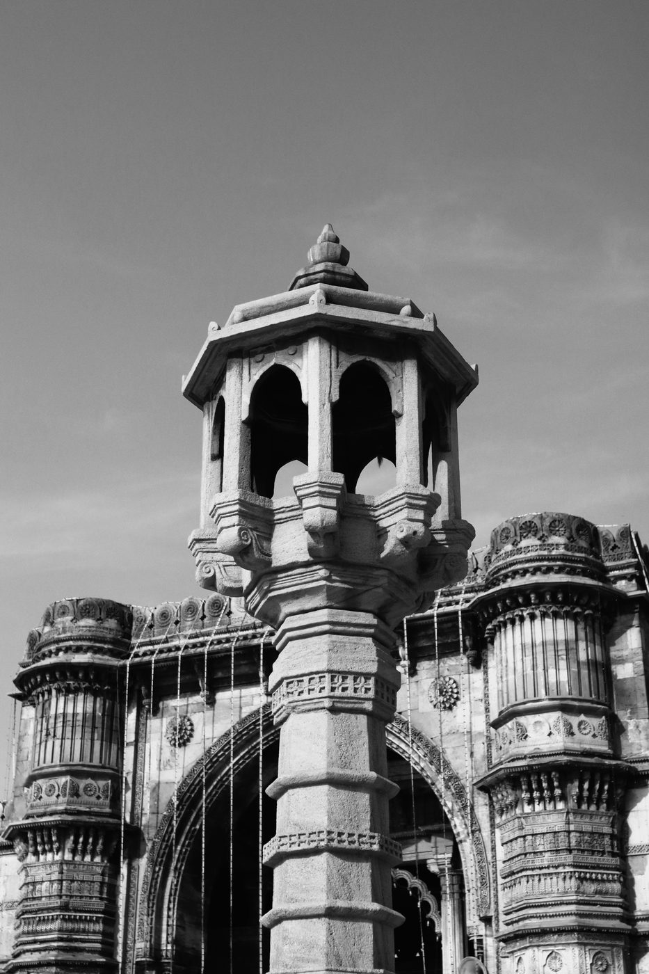 Carved stone tower, Ahmedabad